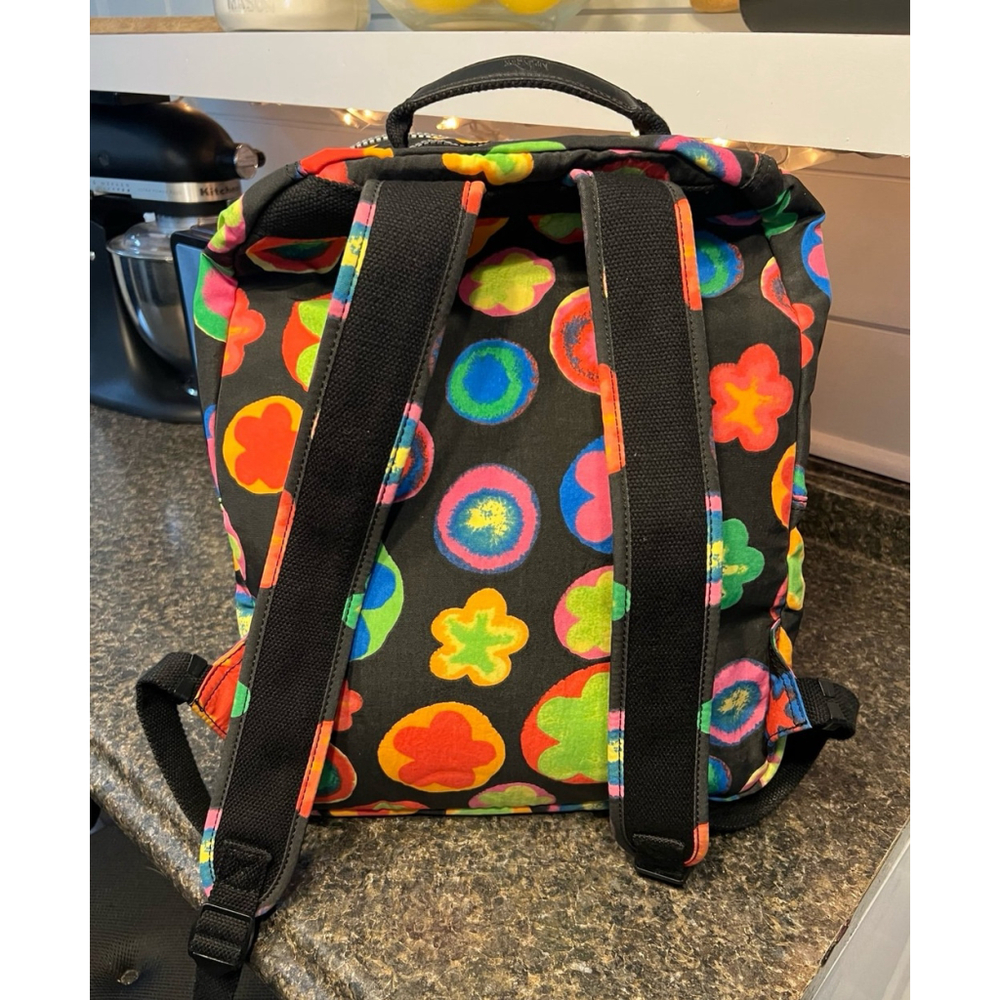 Rare Kipling Funky Flower Backpack - Picture 3 of 10